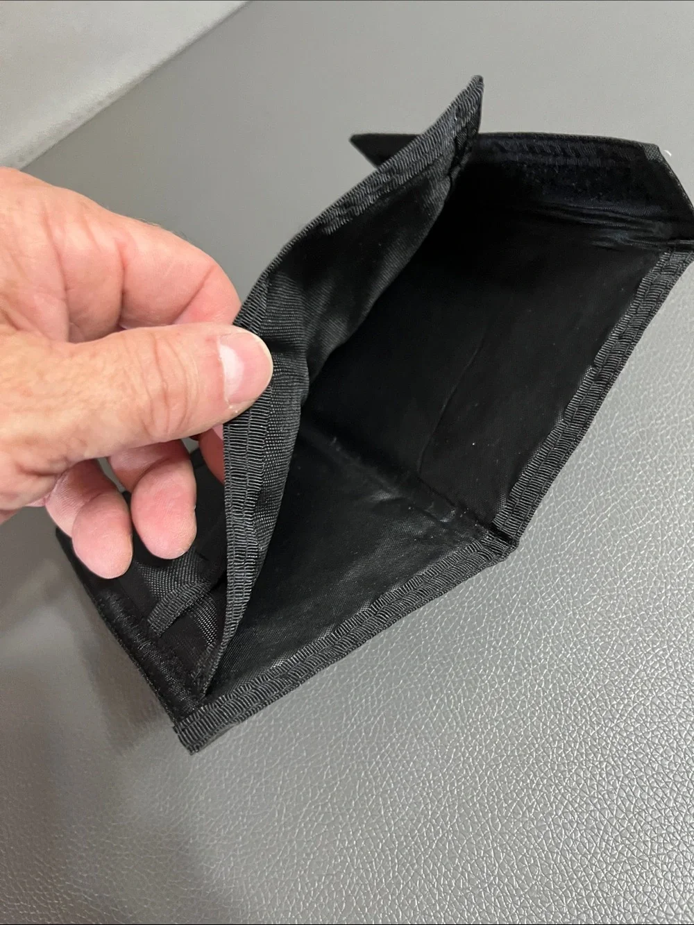 Nike Black Bifold wallet with Velcro closure